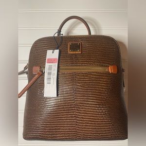 NWT adorable Dooney & Bourke leather backpack. Brand new from Dillards.